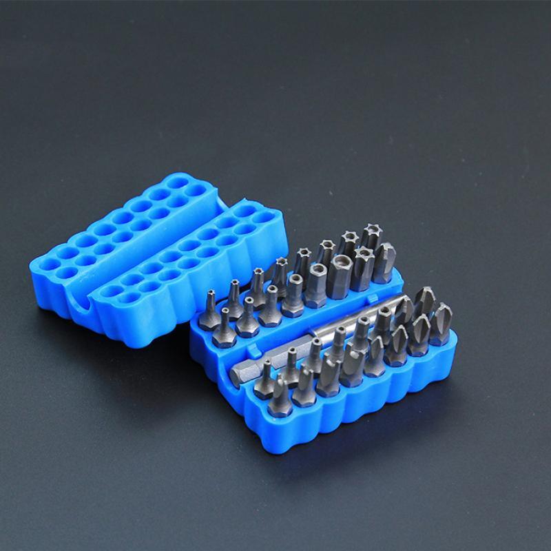 33PCS Hex Head Drill Torx Bit Set Tamper Security 1/4″ Extension Screwdriver Kit