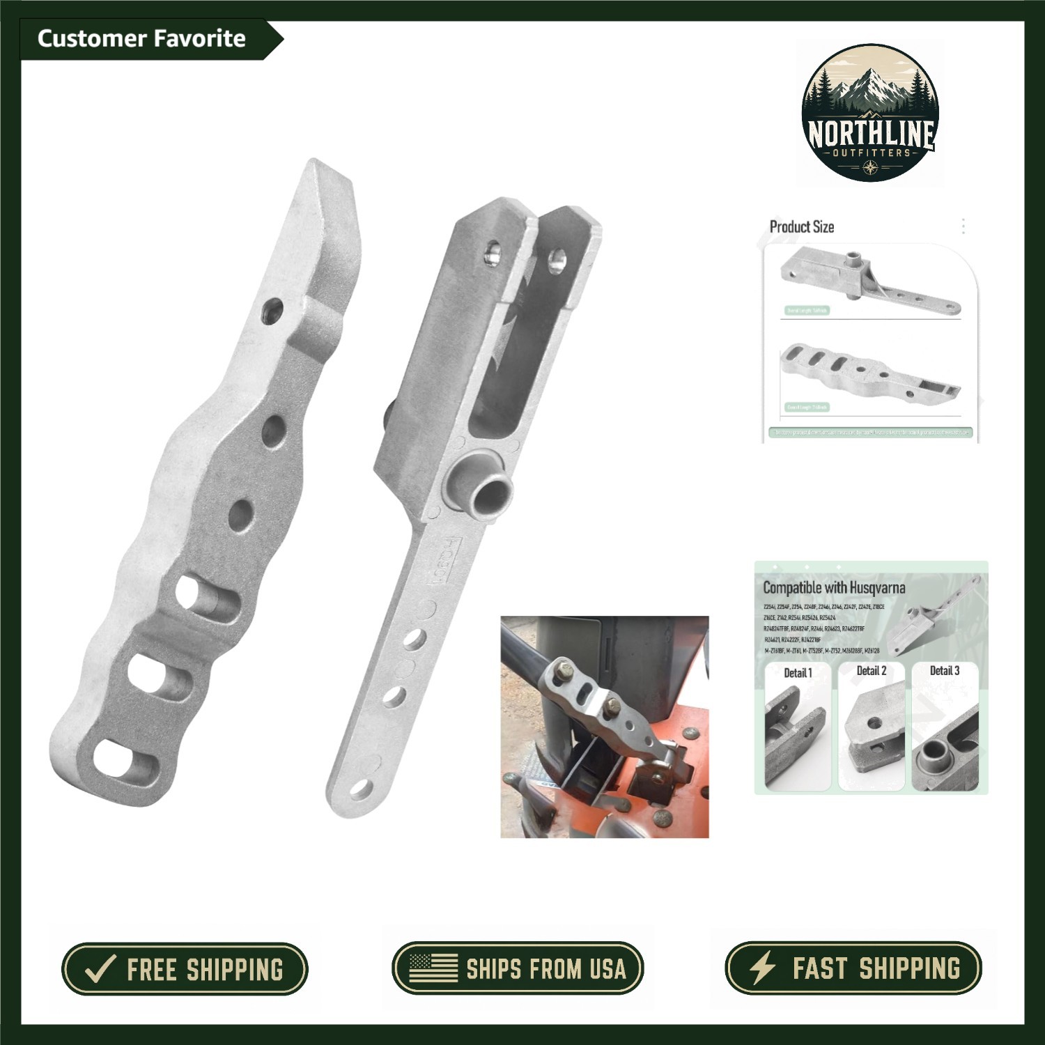 Drive Control Handle Mount for Husqvarna Z254i, Z254F Lawn Mower Models
