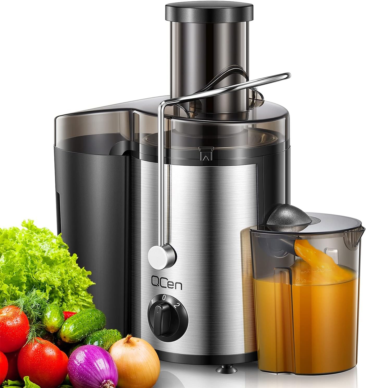 Juicer Machine 500W Centrifugal Juicer Extractor with Wide Mouth 3” Feed Chute