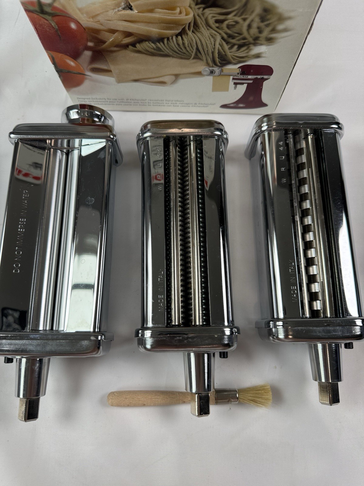 Kitchenaid 3 Piece Pasta Roller Cutter Set-See Pics + Description for Issue