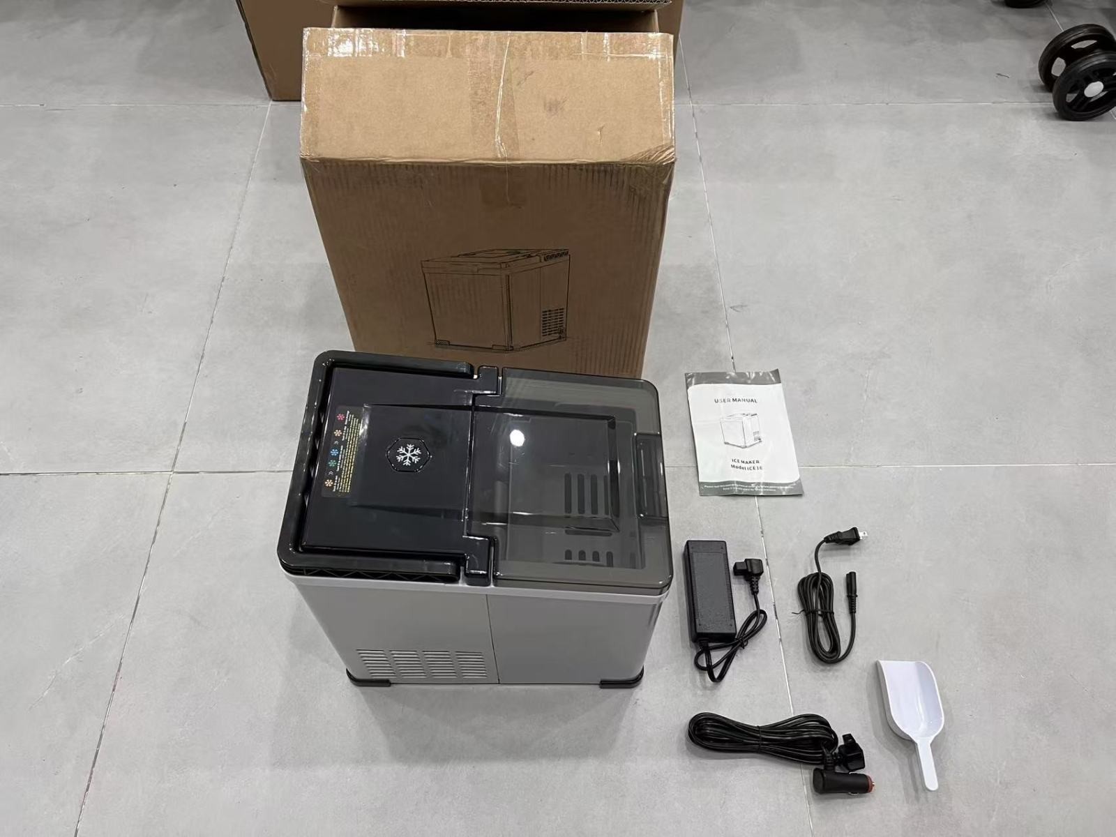Ice Maker Countertop with Auto-Cleaning, 44Lbs/24Hrs, Portable Ice Machine