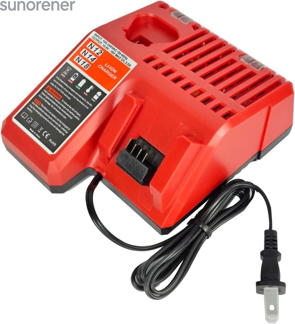 For Milwaukee 48-11-2460 48-11-2401 48-11-2402 Battery M-18 12-18V M-12 Charger