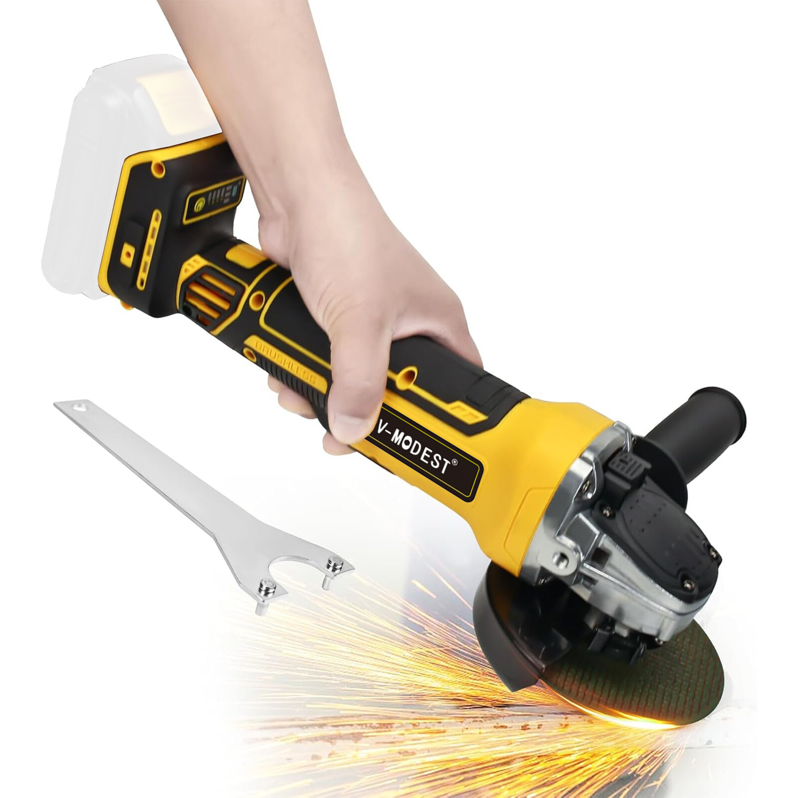 Brushless Cordless 4-1/2″ to 5″ Angle Grinder For Dewalt 20V Battery (Tool Only)
