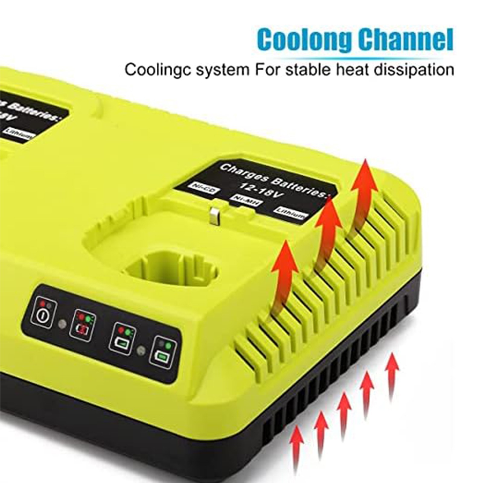 18V Fast Charger for Ryobi ONE Plus Battery P117 P118 Single Dual Port Charger