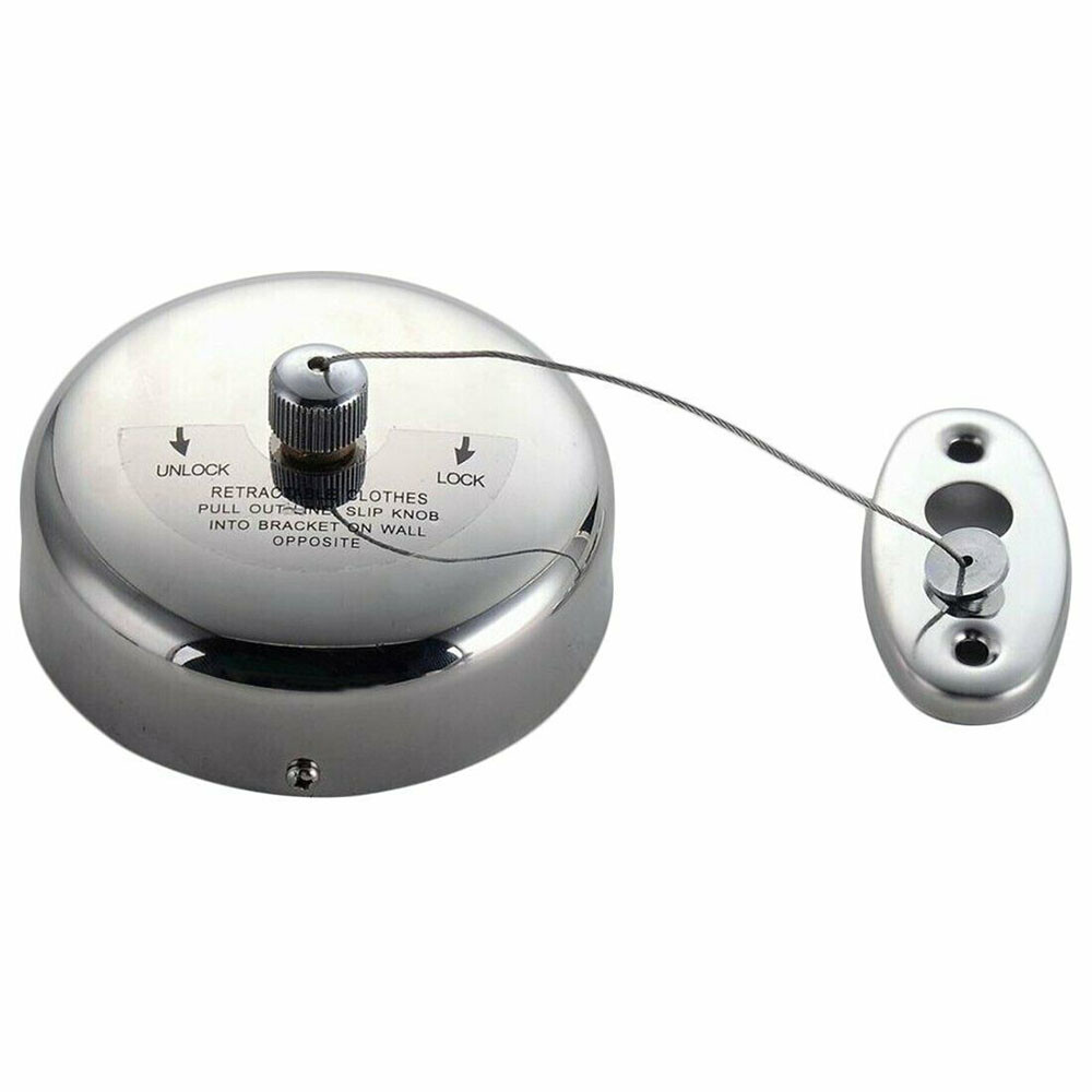 TECHTONGDA Stainless Steel Retractable Indoor Single Clothes Line 9feet /2.8m