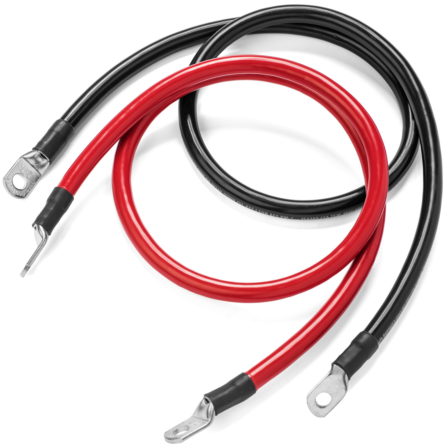 Spartan Power 2/0 AWG Battery Cables Made in the USA! Terminated 5/16″ or 3/8″