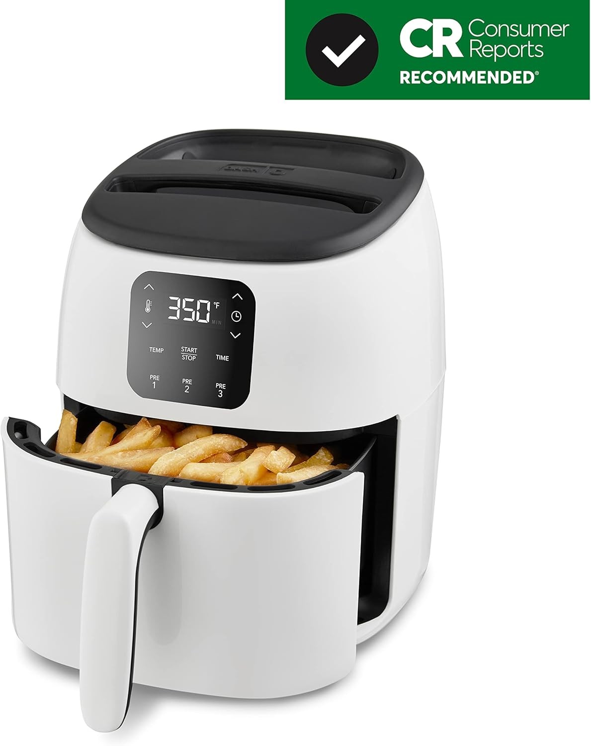 Digital Air Fryer – 2.6 Quart Small Compact Mini Air Fryer Dishwasher Safe Parts