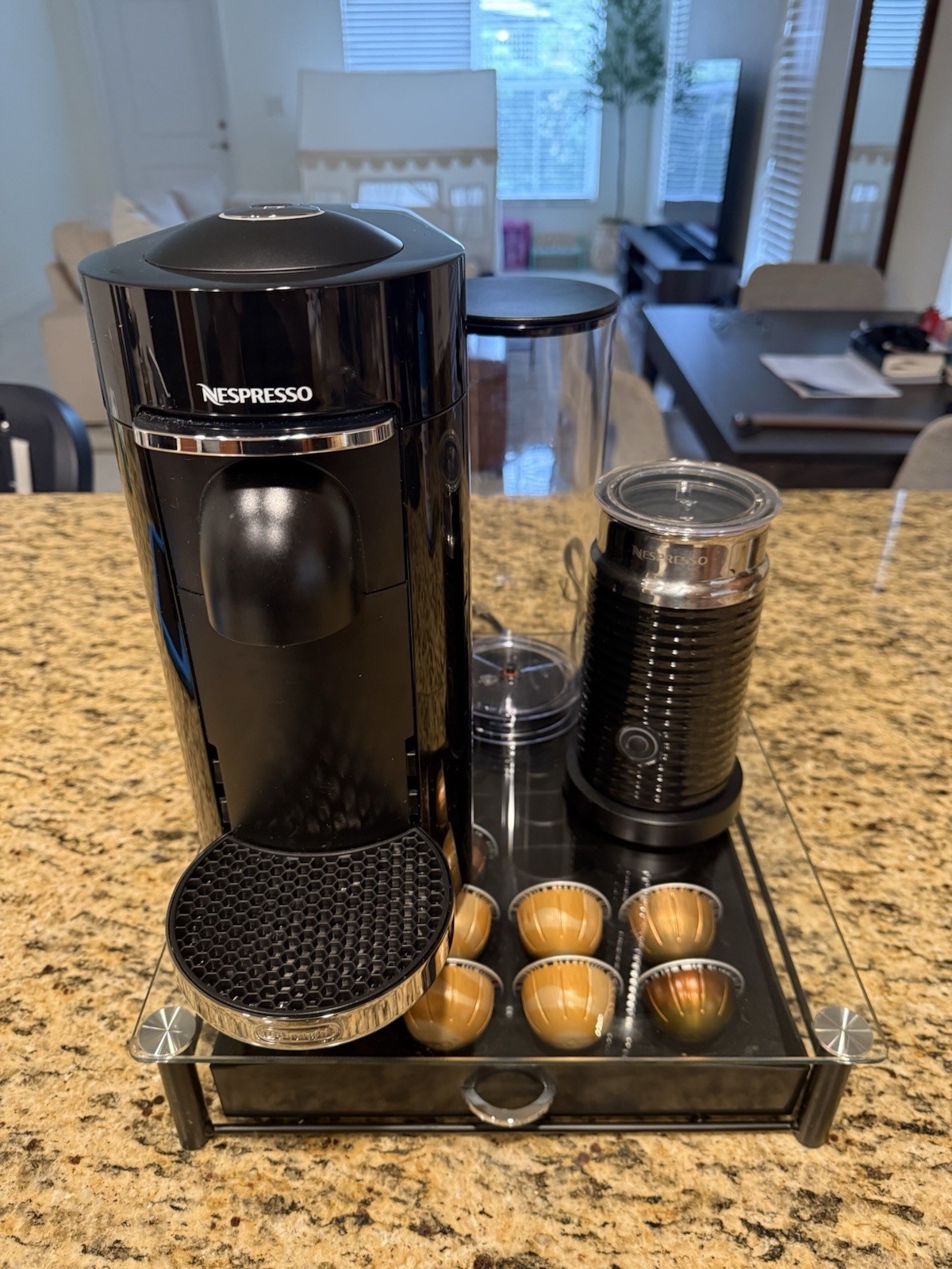 NEW Nespresso Vertuo Plus Deluxe Coffee & Espresso Maker Bundle w Aeroccino Milk