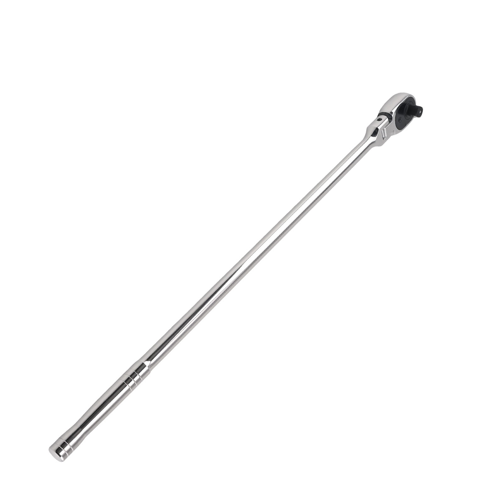 1/2in Drive Extra Long Flex Ratchet Handle 24in 72 Teeth Reversible Chrome