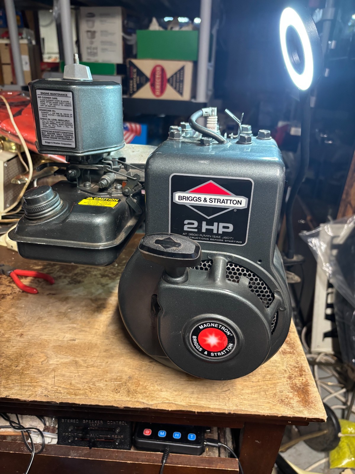 Briggs & Stratton Vintage Magnetron 2hp Motor Unused? Please Read