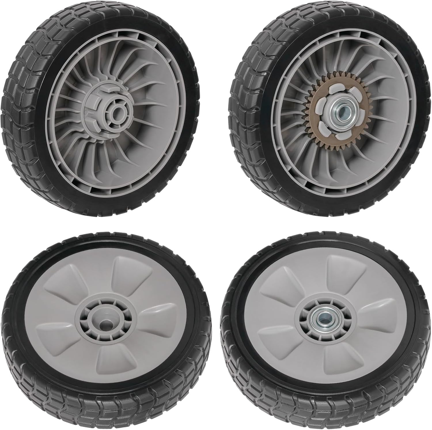 4 Pcs 8″ Lawn Mower Wheels Compatible with Honda HRR216 HRS216 HRT216 Lawn Mower