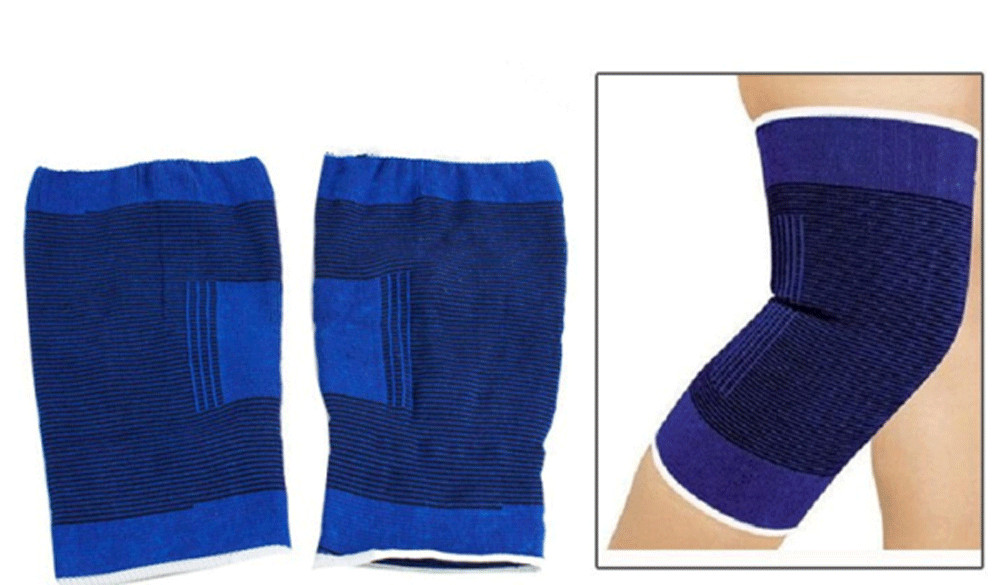 2 Knee Wrap Sleeve Elastic Brace Muscle Support Arthritis Sports Pain Relief NE