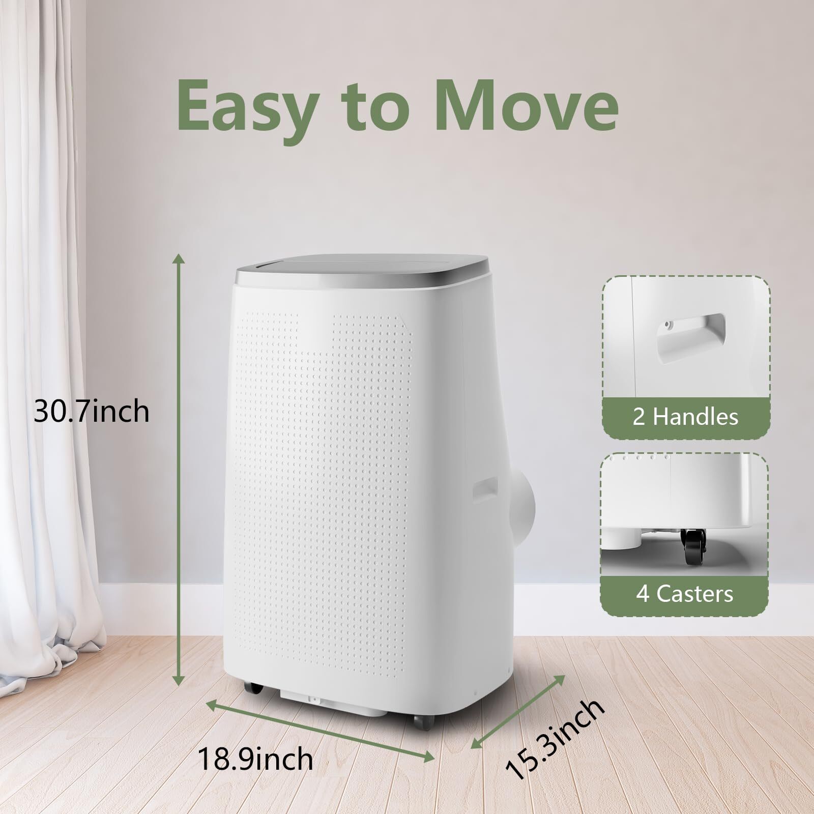✔️14000 BTUS Portable Air Conditioners Cool up to 750 Sq Ft Window Kit 24H Timer