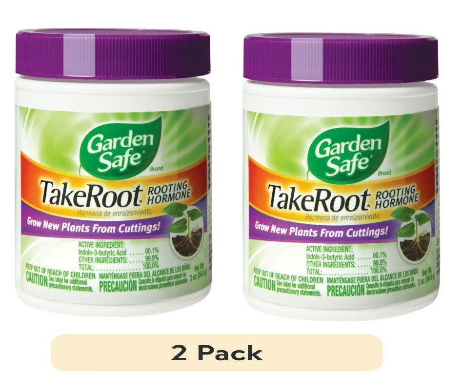 2 Pack Garden Safe Takeroot Rooting Hormone, New Plants Growth Powder – 2 Oz