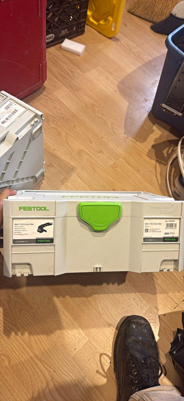 Festool RAS 115 E-Set Corded Rotary Disc Sander Systainer T-LOC 570799