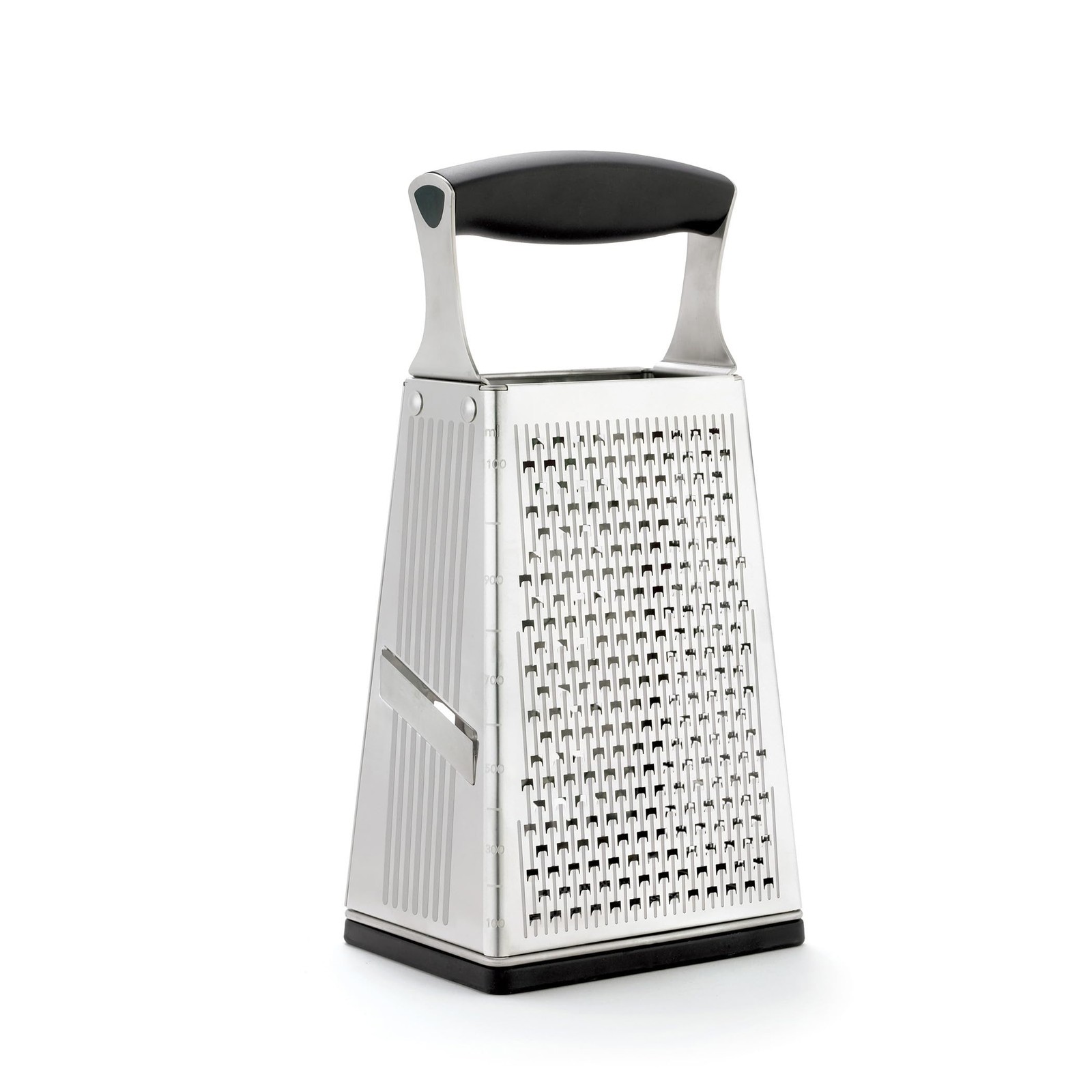 Cuisipro Stainless Steel Box Grater 4 Sided Cheese Shredder Kitchen Tool