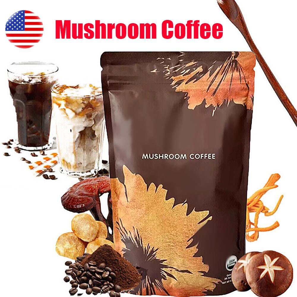 2026 New Mushroom Coffee Organic Coffee 30 Servings in one Pack – No odor