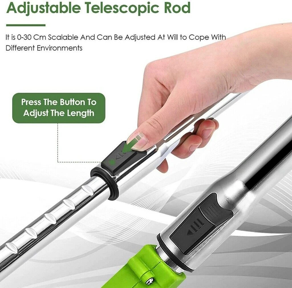 Electric Cordless Grass String Trimmer Lawn Edger Weed Wacker Cutter + 2 Battery