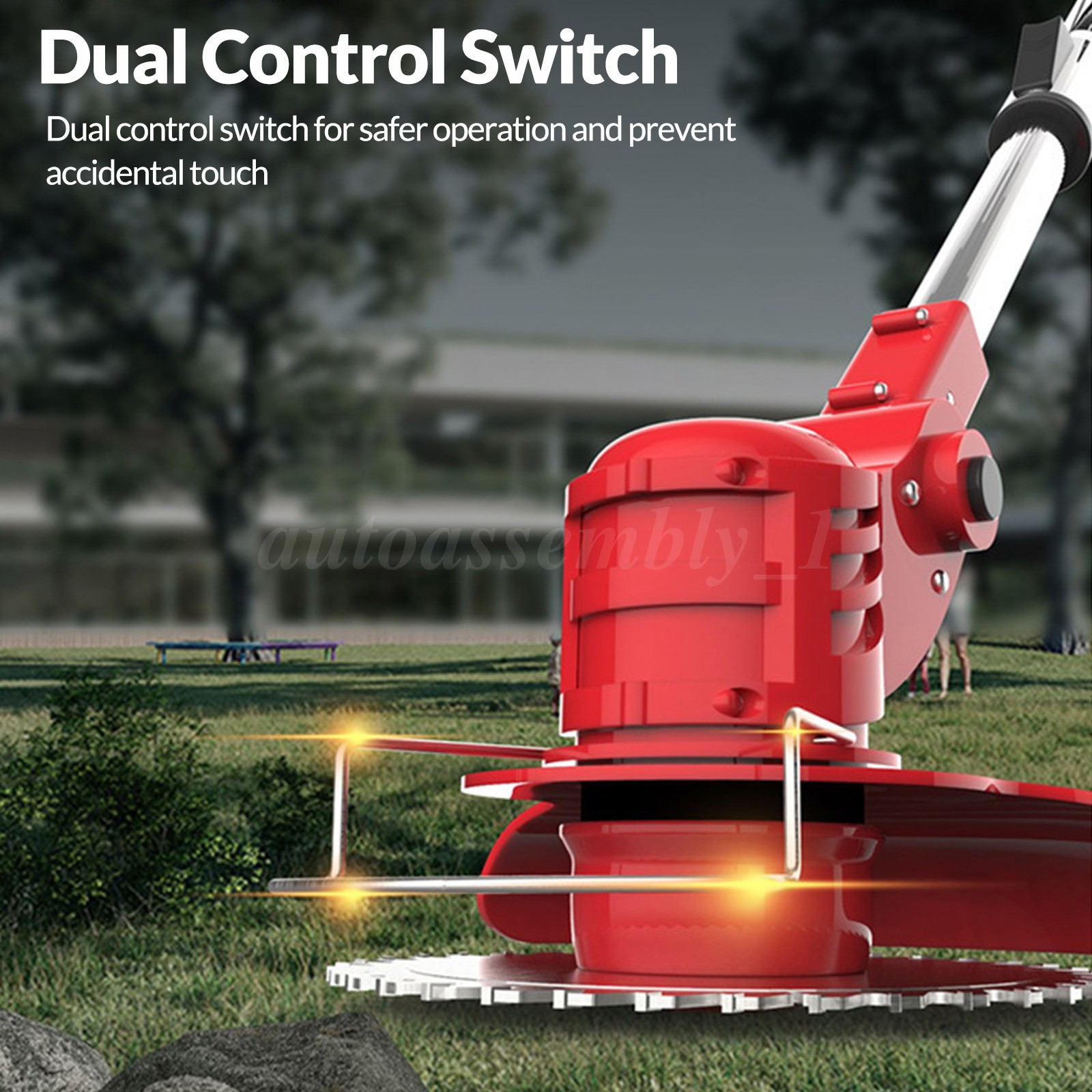 Cordless String Trimmer, Edger WeedWhacker Grass Eater Lawn Cutter 3.0ah Battery