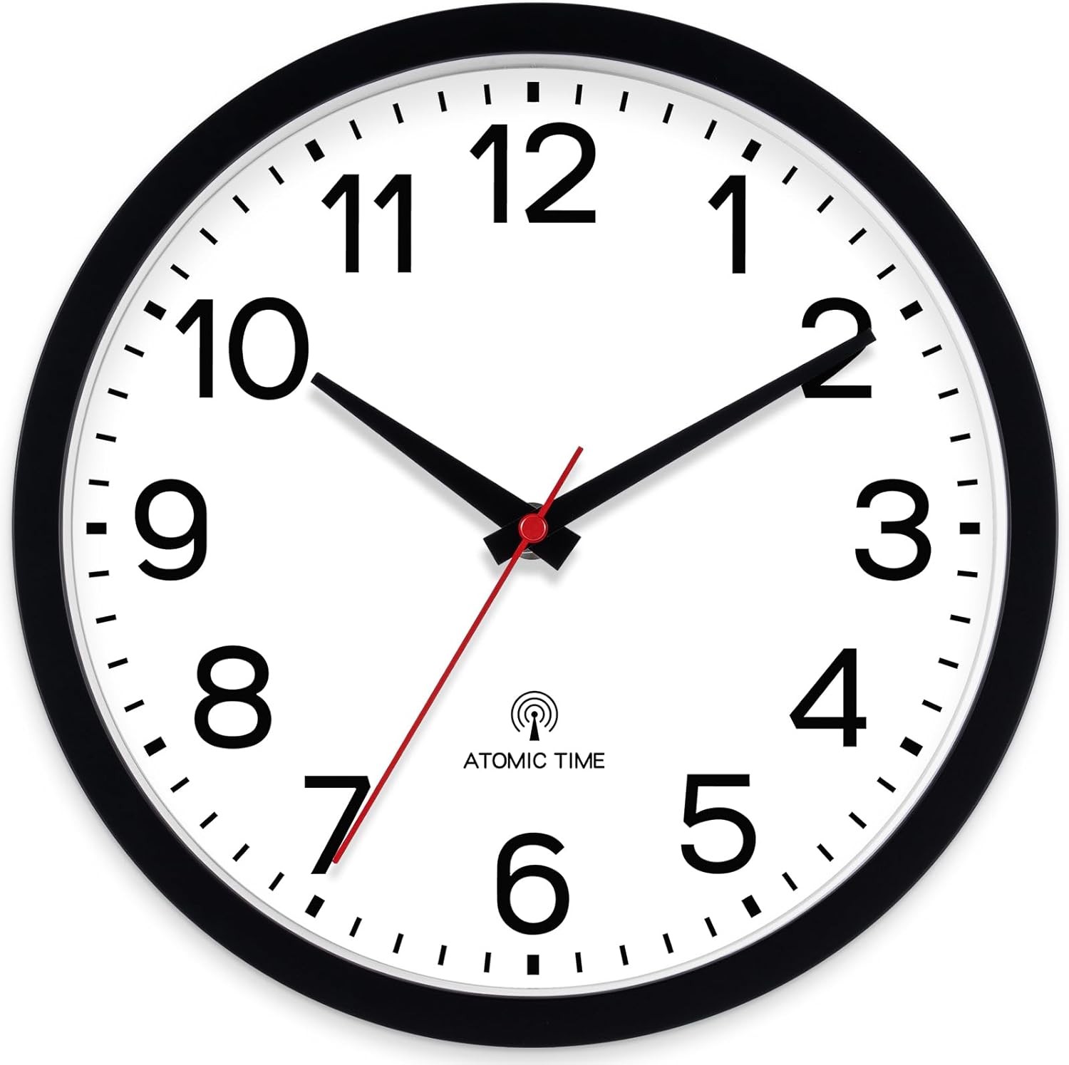 Silent Wall Clock Non-Ticking Analog Battery Operated – Home Office Kitchen Deco