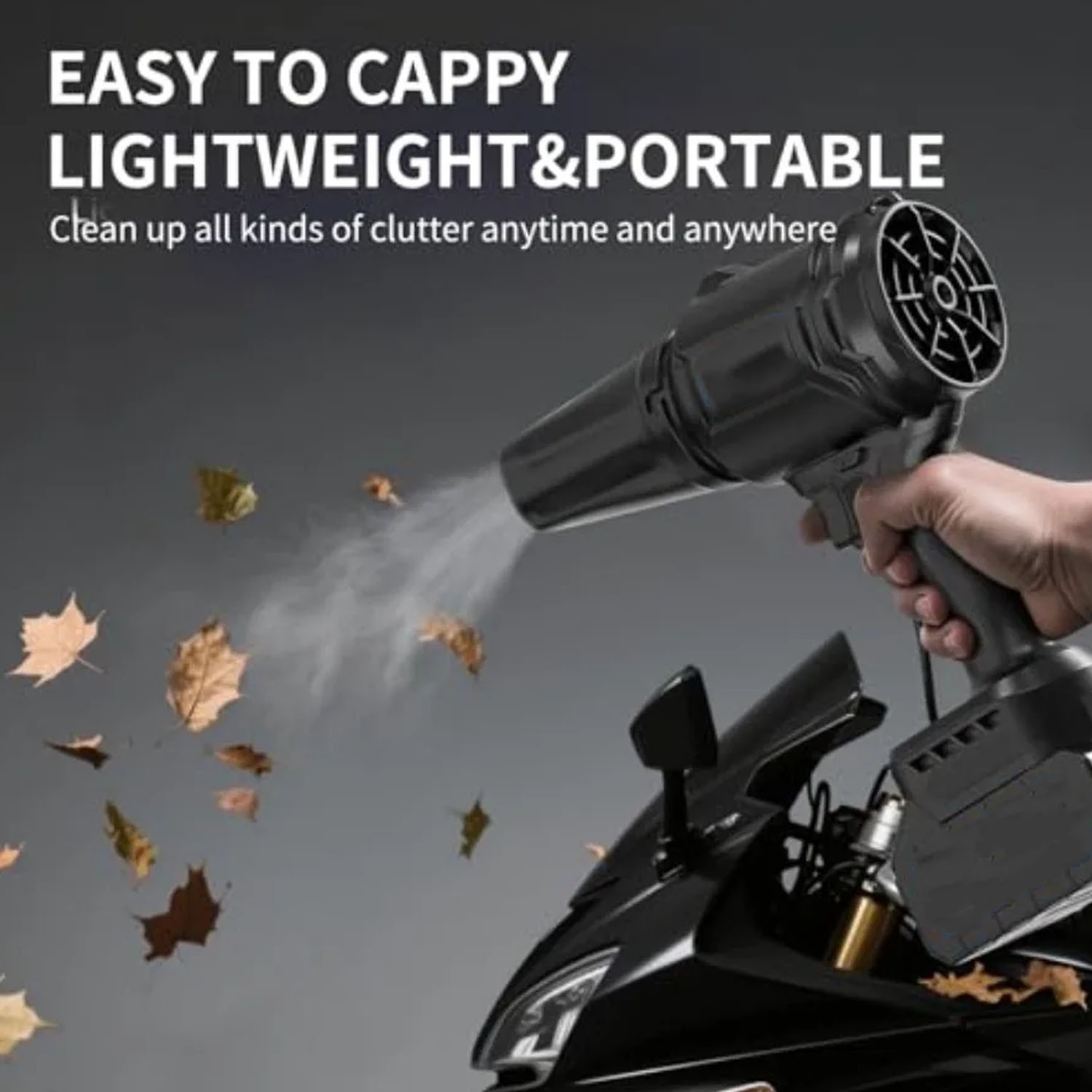 Handheld Cordless Leaf Blower 500,000 RPM Electric Leaf Blower Battery & Charger