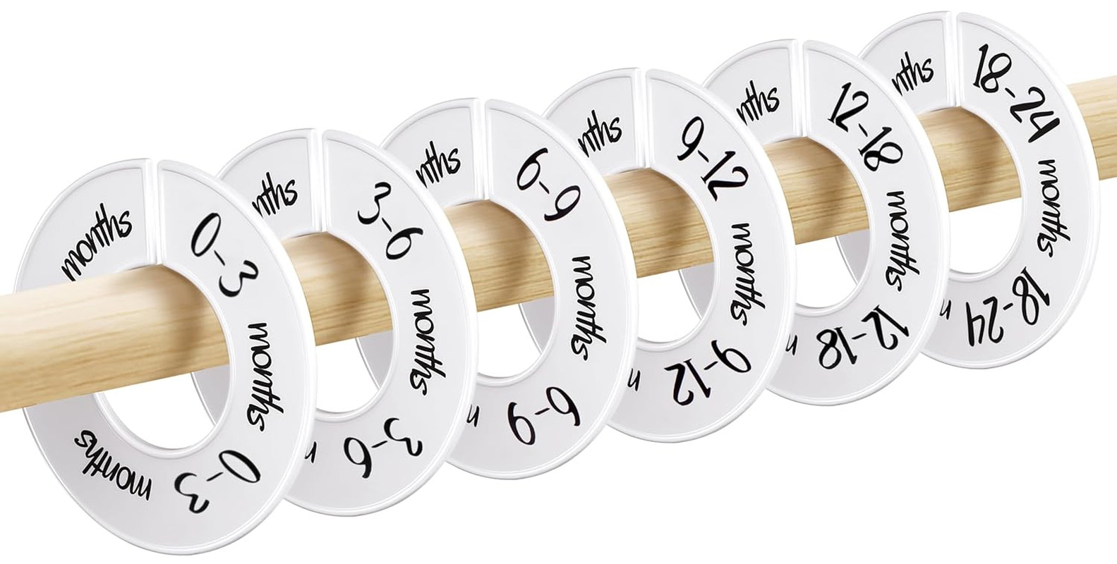 Baby Closet Dividers Unisex Baby Closet Organizer for Nursery Baby Clothes Size