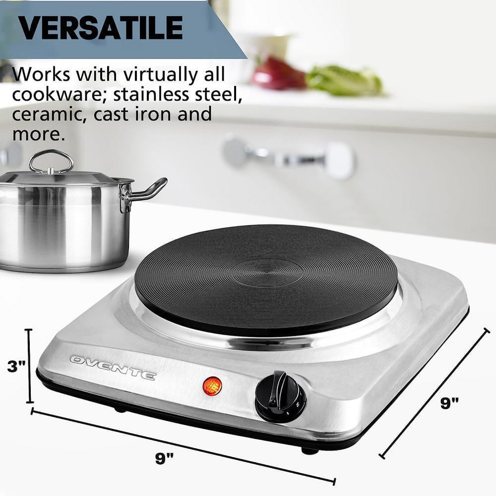 ELECTRIC COUNTERTOP SINGLE BURNER Cooktop Cast Iron Hot Plate Stove 1000W Cooker