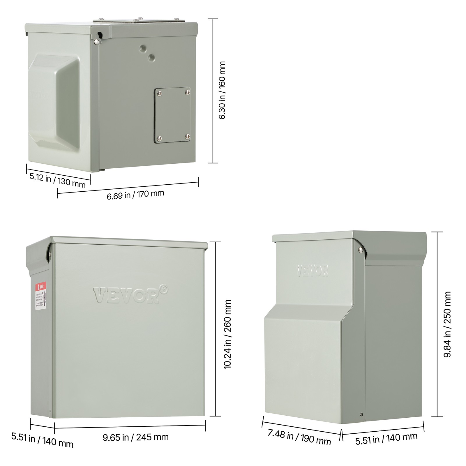Temporary Power Outlet Panel RV Electrical Panel 20/30/50 Amp Outlet Box
