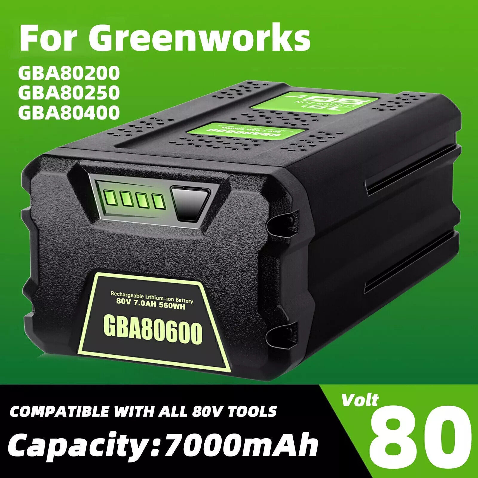 NEW For Greenworks 80V Pro 5.5Ah Lithium Battery GBA80200 GBA80400 Battery US