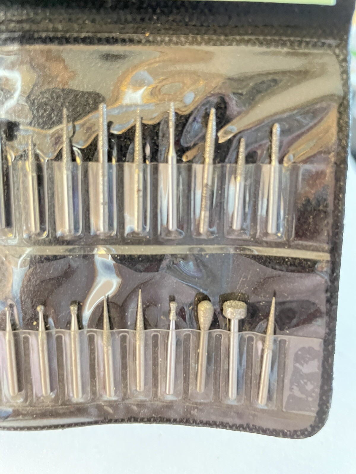 Eurotool 24 Piece Diamond Burr Set #DIB-700.00 .0625 Shank With 3 Adapters