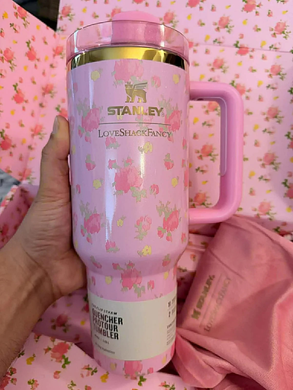 Stanley x LoveShackFancy Ibiza Sunset 40oz Quencher H2.0 Tumbler