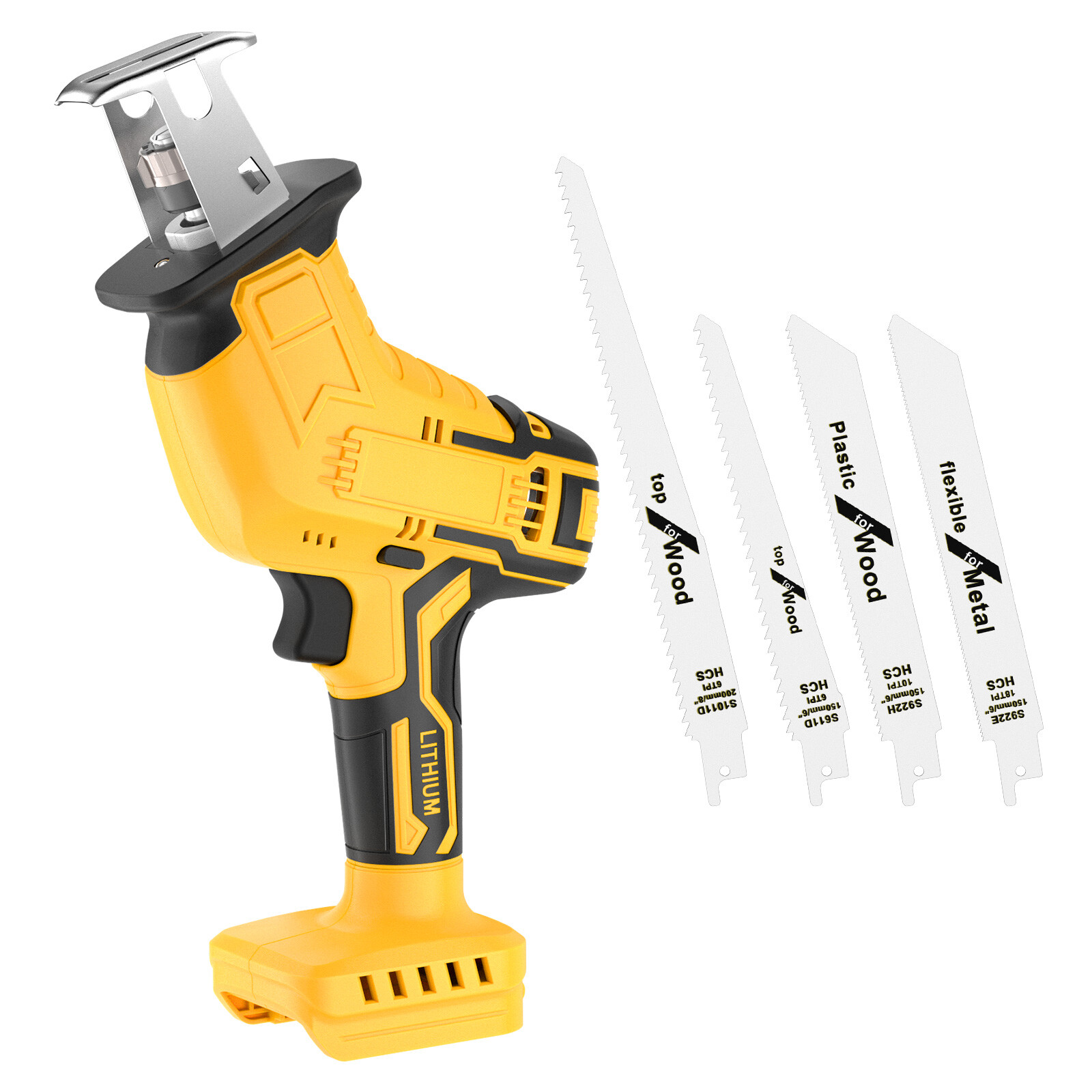20V 8.0Ah Battery / Cordless Reciprocating Saw For DeWalt Battery With 4 Blades