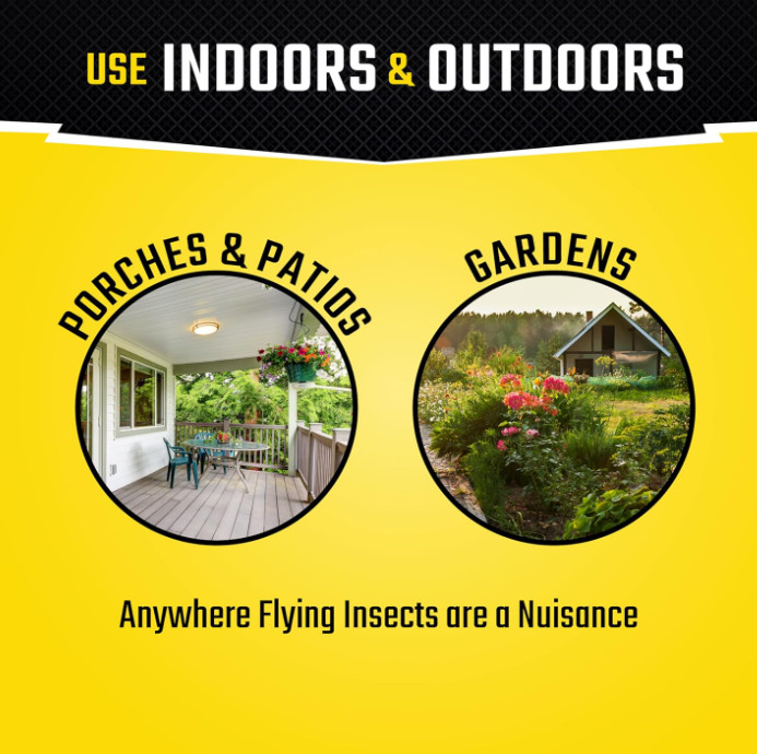 Black Flag Fly Paper, Insect Trap, Catches All Flying Insects 4 Traps
