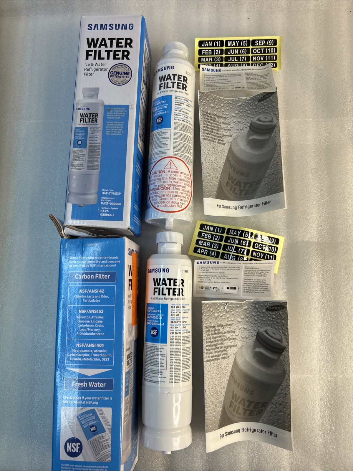 Samsung Water Filter Plastic White DA29-00020B HAF-CIN/EXP. Lot Of 2 Ea See Note