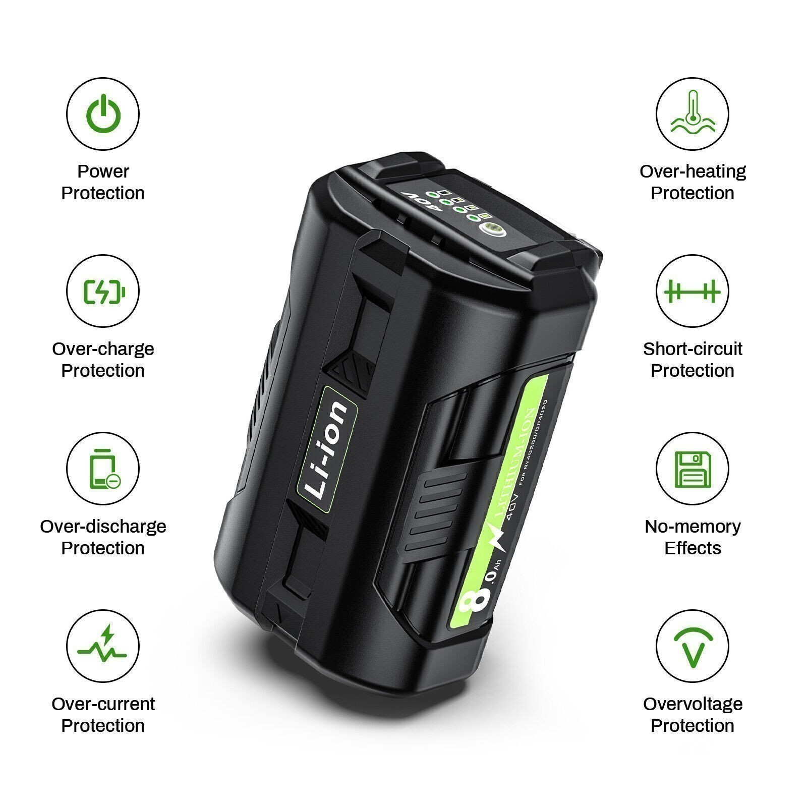 For Ryobi 40V Battery 10AH Lithium Battery OP40261 OP4050 OP40601 w/Charger