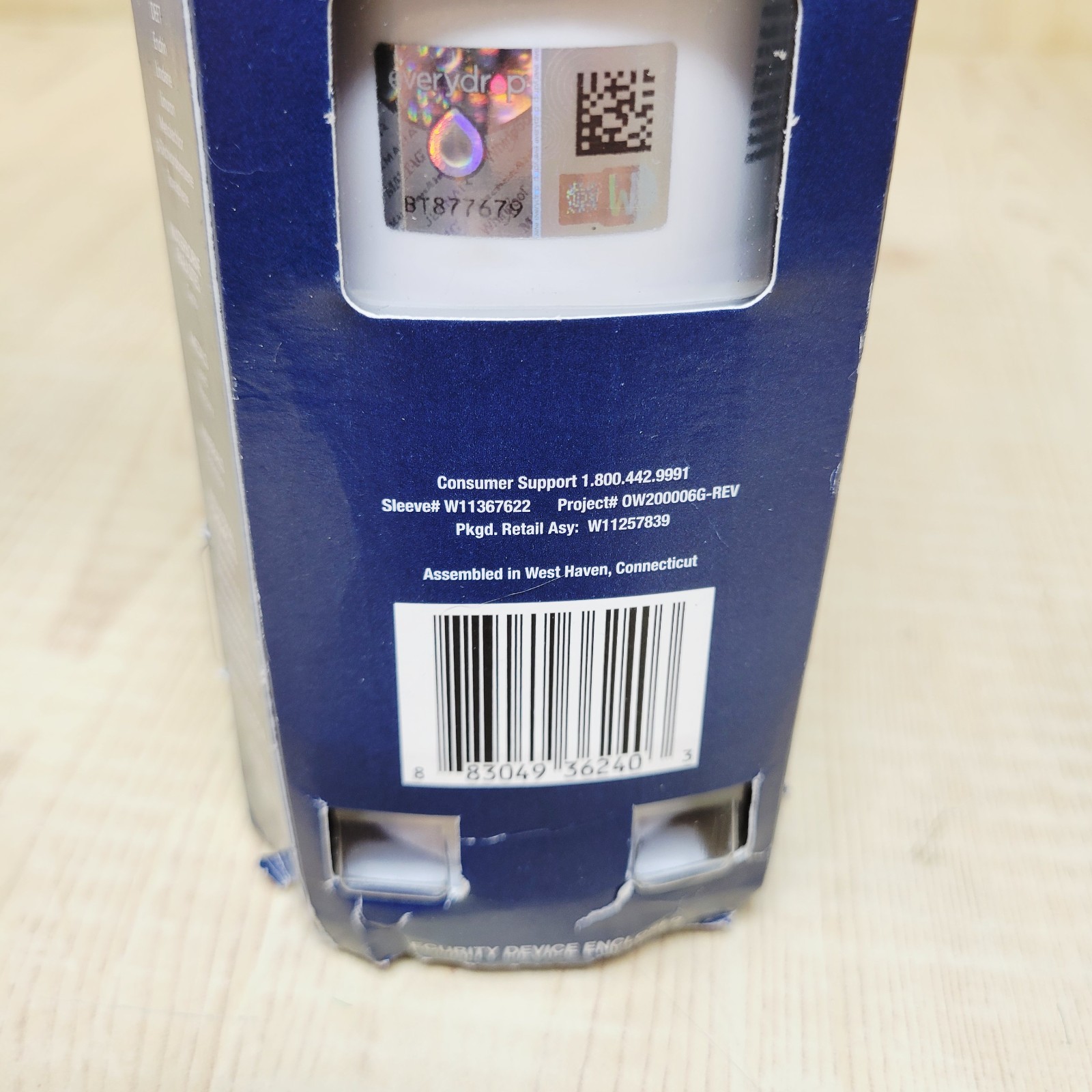 EveryDrop Water Filter 4 EDR4RXD1 Fridge Ice 6-Month Whirlpool