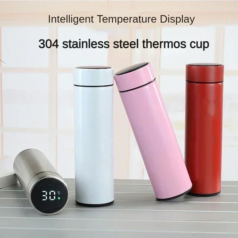 500ml Smart Thermos Bottle Stainless Steel Vacuum Flask LED Temperature Cup