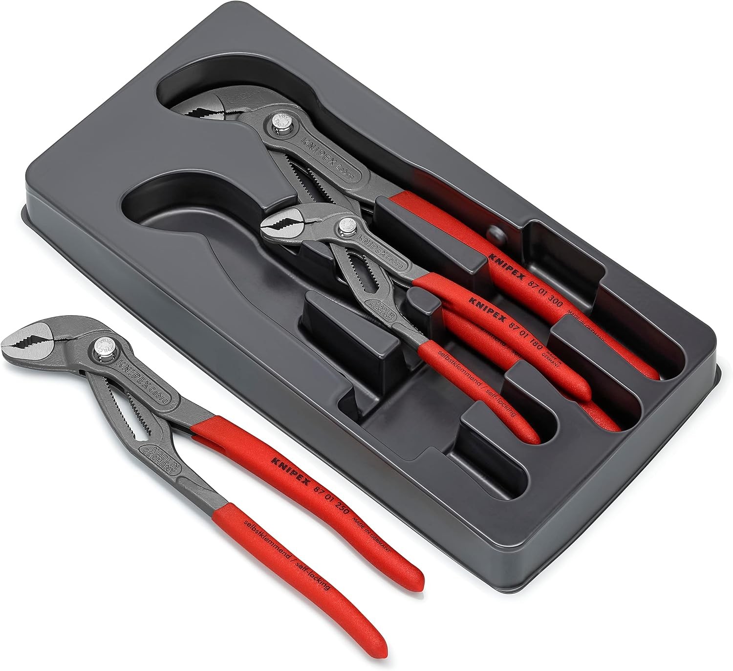 Knipex 00 20 09 V02 “Cobra” Pliers Set (3 Piece) Kit Single Fast USA SHIP
