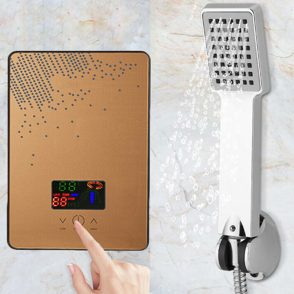 110V Instant Electric Tankless Hot Water Heater On Demand Whole House 4500W New