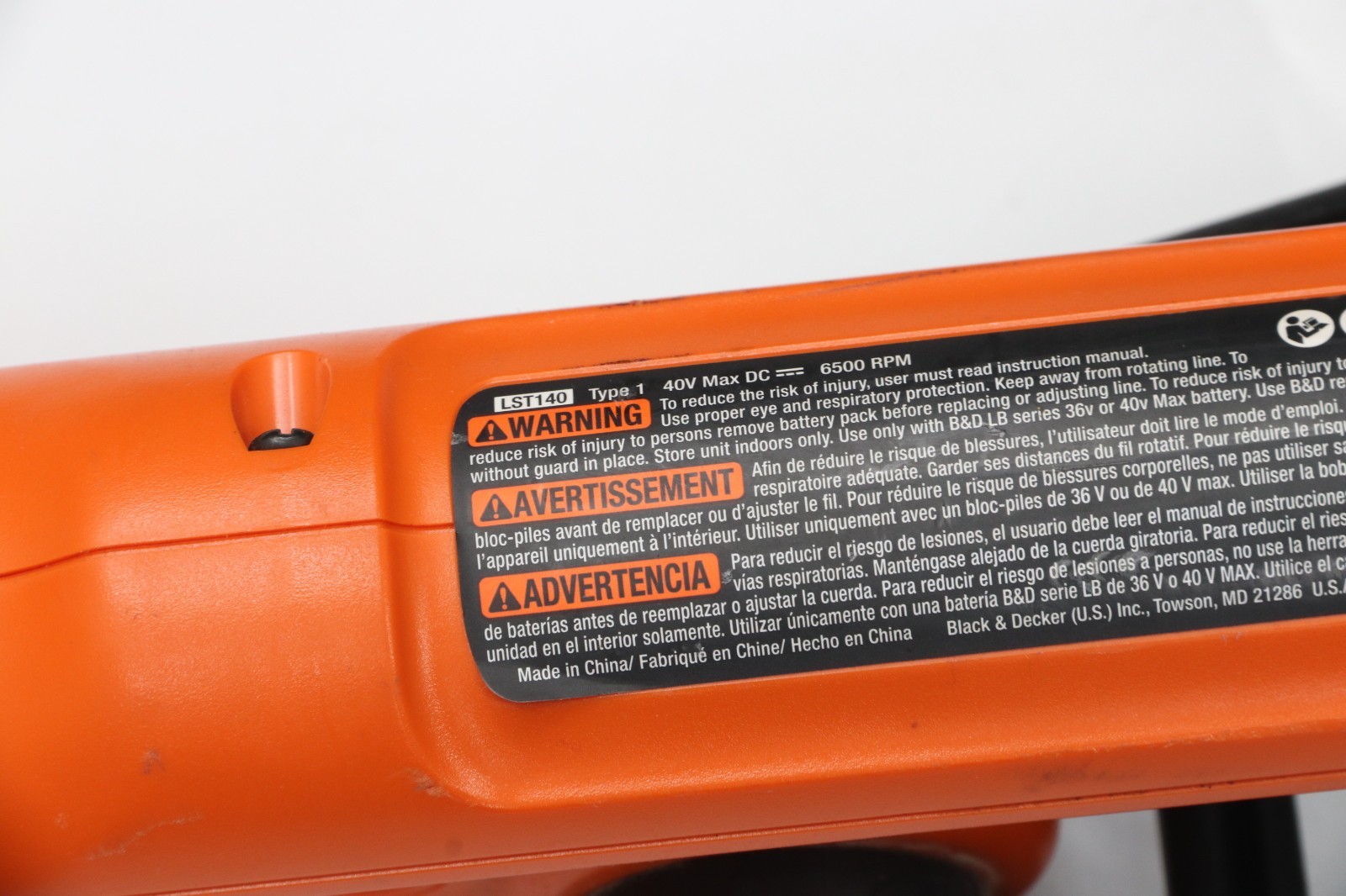 Black+Decker LST140 40V Max Lithium String Trimmer