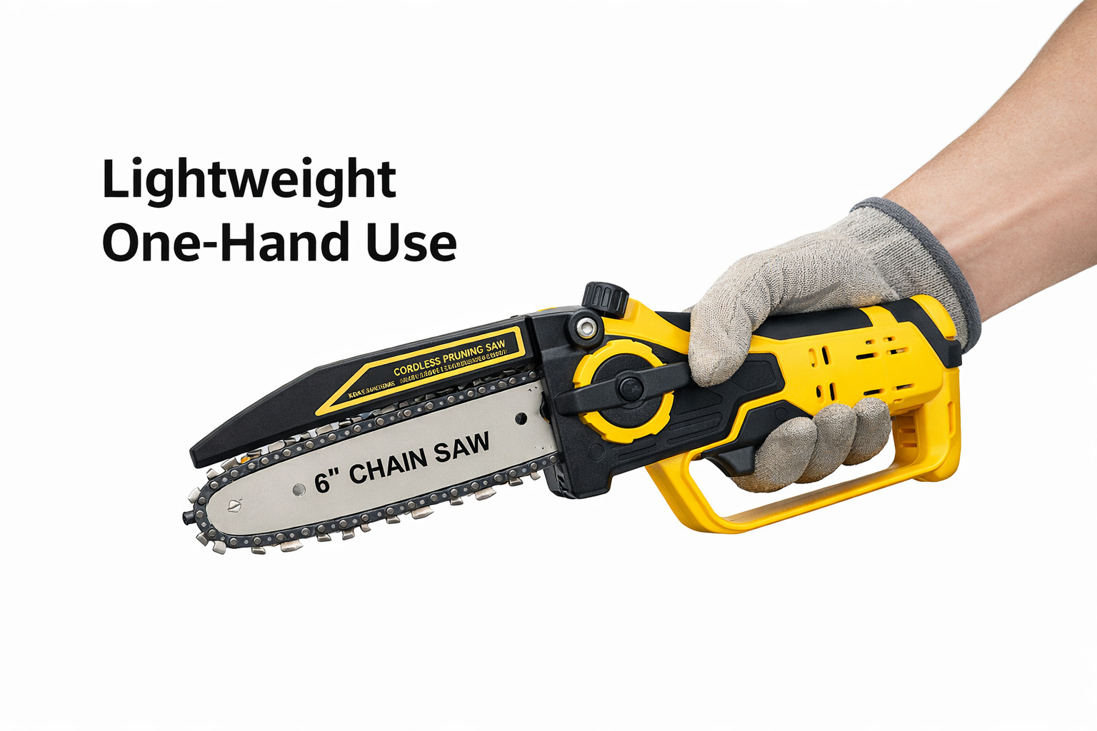 Cordless Mini Chainsaw 6 Inch 8 Inch Electric Pruning Saw for Dewalt 20V Battery