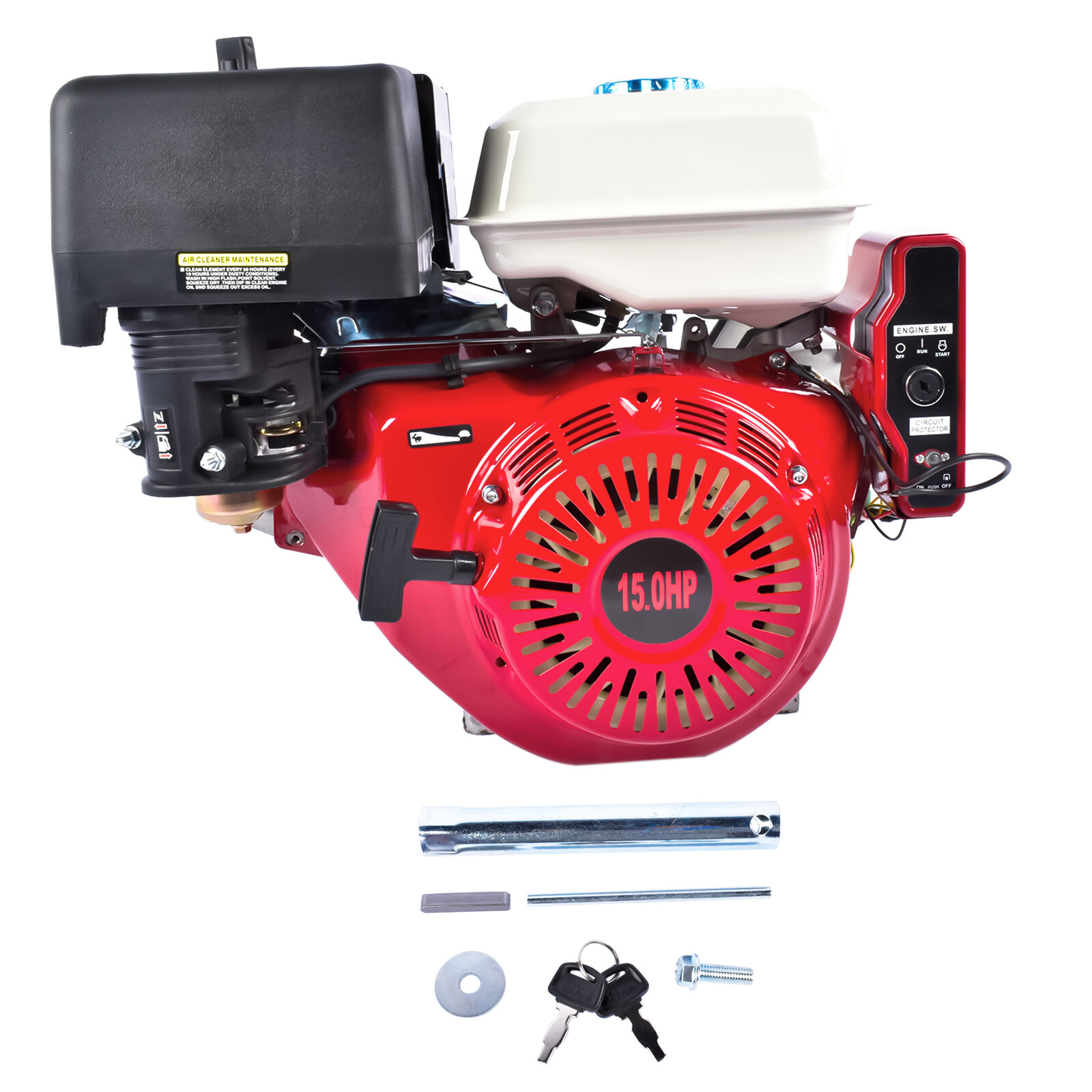 15HP/13HP 420cc/389cc 4 Stroke OHV Horizontal Shaft Gas Engine Recoil/Electric