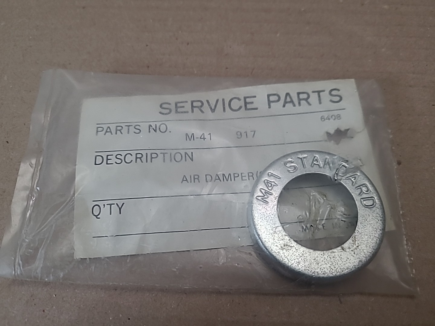 Monitor MPI Heater 441 41 Air Damper # 6408 (S) Standard Installation