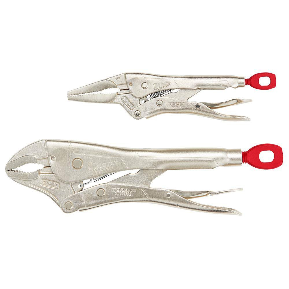 Torque Lock Locking Pliers Set with FASTBACK Folding Utility Knife with Blade St