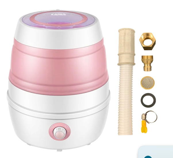 Foldable Mini Washing Machine, (5.7 lb/2.6kg Capacity) Portable Compact “KAPAS”