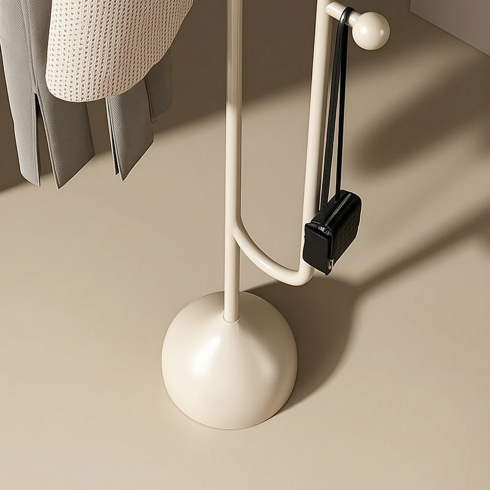 Floor Coat Rack Stable Coat Rack with Weighted Base Modern for Entryway,