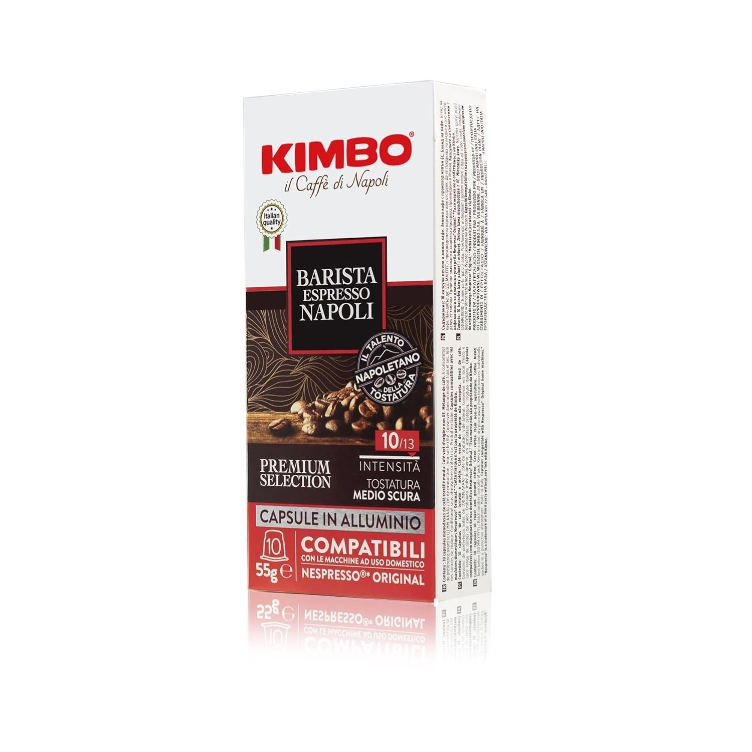 100 pods KIMBO Aluminum Barista Napoli for Nespresso original FREE SHIPPING