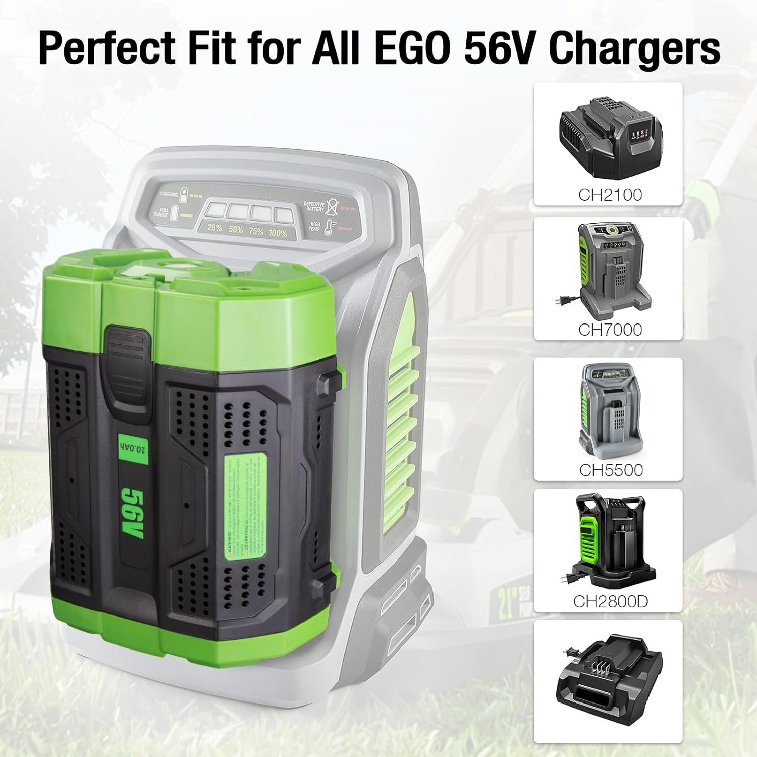 Upgraded 10 Ah Lithium-ion Battery For EGO 56V 56 Volt BA5600T BA4200 BA2800 New