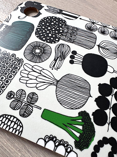 Marimekko Cutting Board Puutarhurin Parhaat 19.8cm x 29.8cm Rare Finland New