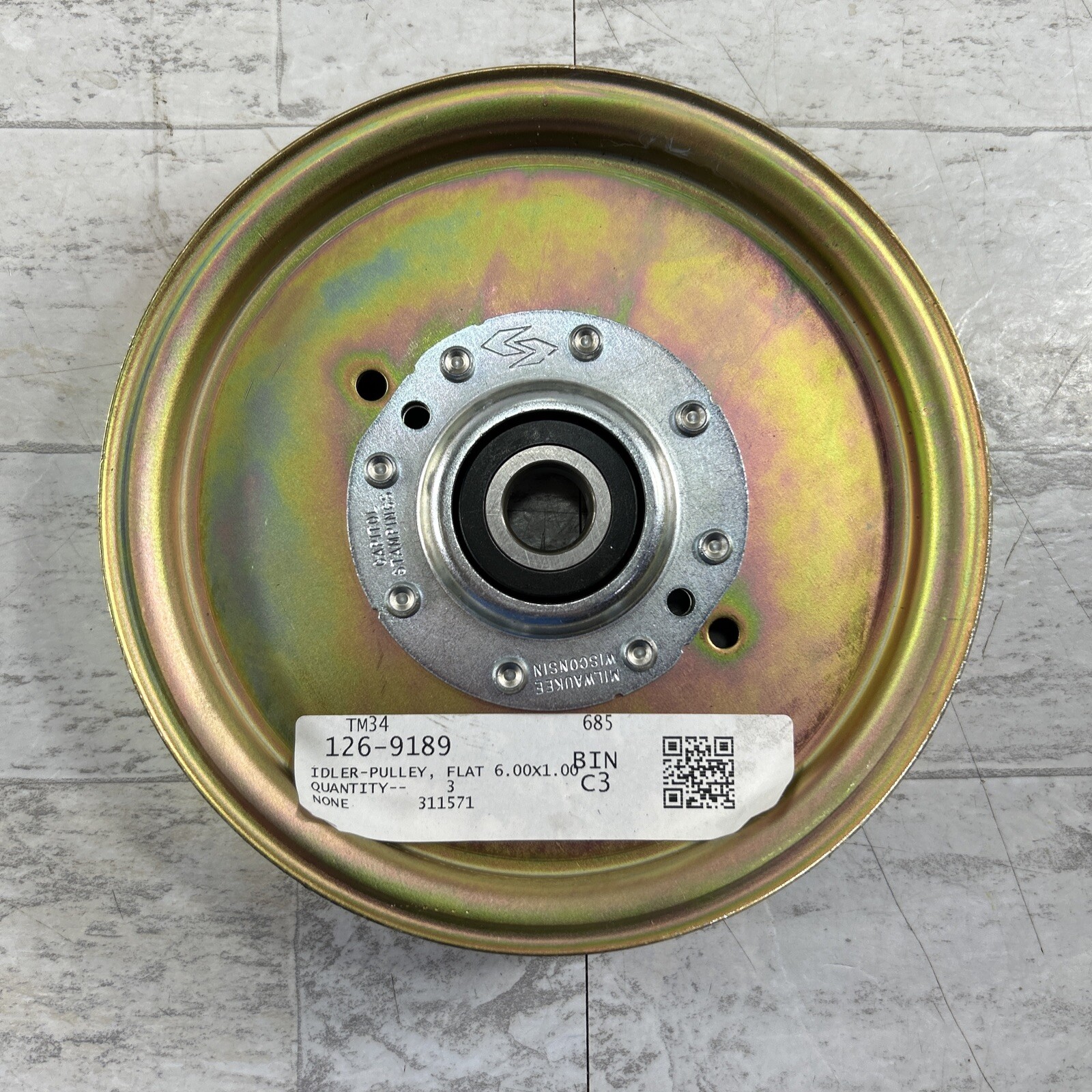 Genuine Exmark 126-9189 Flat Idler Pulley Lazer Z Quest Pioneer Staris S X